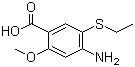 structure of CAS# 71675-86-0, 2-甲氧基-4-氨基-5-乙硫基苯甲酸