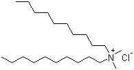 structure of CAS# 7173-51-5, Didecyl dimethyl ammonium chloride