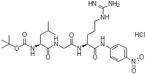 CAS # 71730-95-5, N-[(1,1-Dimethylethoxy)carbonyl]-L-leucylglycyl-N-(4-nitrophenyl)-L-argininamide monohydrochloride
