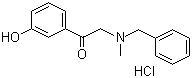 structure of CAS# 71786-67-9, 1-(3-羟基苯基)-2-[甲基(苯甲基)氨基]乙酮盐酸盐