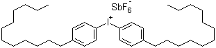 structure of CAS# 71786-70-4, 双(4-十二烷基苯)碘鎓六氟锑酸盐