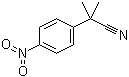 structure of CAS# 71825-51-9, alpha,alpha-Dimethyl-4-nitrobenzeneacetonitrile