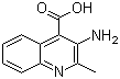 structure of CAS# 71881-80-6, 3-Amino-2-methyl-4-quinolinecarboxylic acid