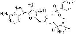 CAS # 71914-80-2, S-Adenosyl-L-methionine tosylate, S-(5'-Adenosyl)-L-methionine p-toluenesulfonate, S-(5'-Adenosyl)-L-methioninetoluene-4-sulfonate