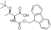 structure of CAS# 71989-35-0, Fmoc-O-tert-Butyl-L-threonine