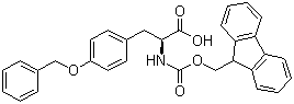 structure of CAS# 71989-40-7, Fmoc-O-benzyl-L-tyrosine