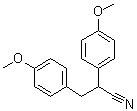 4-Methoxy-alpha-(4-methoxyphenyl)benzenepropanenitrile molecular structure (CAS 72035-46-2)