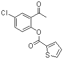 CAS 登录号：7209-64-5, 2-噻吩羧酸 2-乙酰基-4-氯苯基酯