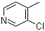 structure of CAS# 72093-04-0, 3-Chloro-4-methylpyridine