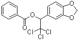 CAS # 7228-34-4, alpha-(Trichloromethyl)-1,3-benzodioxole-5-methanol 5-benzoate, alpha-(Trichloromethyl)piperonyl alcohol benzoate