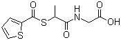 CAS 登录号：72324-18-6, 司替罗宁, 2-[(2-噻吩甲酰基硫)丙酰胺基]乙酸