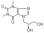 CAS 登录号：72376-77-3, 7-[(2S)-2,3-二羟基丙基]-3,7-二氢-1,3-二甲基-1H-嘌呤-2,6-二酮