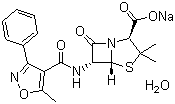 Oxacillin sodium monohydrate molecular structure (CAS 7240-38-2)