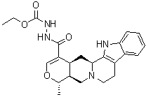 CAS # 72428-22-9, (19alpha,20alpha)-16,17-Didehydro-19-methyl-oxayohimban-16-carboxylic acid 2-(ethoxycarbonyl)hydrazide