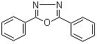 CAS # 725-12-2, 2,5-Diphenyl-1,3,4-oxadiazole, 2,5-Diphenyloxadiazole, NSC 53152, PPD, PPD (scintillator)