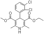 structure of CAS# 72509-76-3, Felodipine