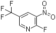 structure of CAS# 72587-16-7, 2-氟-3-硝基-5-(三氟甲基)吡啶