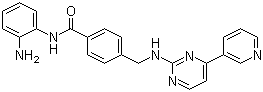 structure of CAS# 726169-73-9, N-(2-氨基苯基)-4-([[4-(吡啶-3-基)嘧啶-2-基]氨基]甲基)苯甲酰胺
