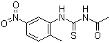 CAS # 72621-59-1, N-(2-Methyl-5-nitrophenylcarbamothioyl)acetamide, N-[[(2-Methyl-5-nitrophenyl)amino]thioxomethyl]acetamide
