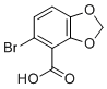 structure of CAS# 72744-56-0, 5-溴苯并[1,3]二氧杂环戊烯-4-羧酸