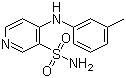 structure of CAS# 72811-73-5, 4-(3-甲基苯基)氨基吡啶-3-磺酰胺