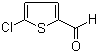 CAS # 7283-96-7, 5-Chlorothiophene-2-carbaldehyde, 2-Chloro-5-formylthiophene, 2-Chloro-5-thiophenecarboxaldehyde, 5-Chloro-2-formylthiophene, 5-Chloro-2-thiophenecarboxaldehyde, 5-Chlorothiophene-2-aldehyde