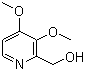 structure of CAS# 72830-08-1, 3,4-Dimethoxy-2-pyridinemethanol