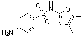 Sulfadimethyloxazole molecular structure (CAS 729-99-7)