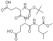 CAS # 72903-33-4, N-[(tert-Butoxy)carbonyl]-L-alpha-glutamyl-L-alpha-glutamyl-L-leucine 3-methyl ester
