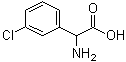 CAS # 7292-71-9, alpha-Amino-3-chlorophenylacetic acid