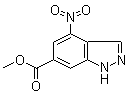 structure of CAS# 72922-61-3, 4-硝基-1H-吲唑-6-羧酸甲酯