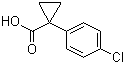 structure of CAS# 72934-37-3, 1-(4-Chlorophenyl)cyclopropanecarboxylic acid