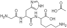 CAS # 72957-37-0, N2-(N-Glycyl-L-histidyl)-L-lysine monoacetate, Gly-His-Lys acetate salt
