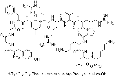 CAS 登录号：72957-38-1, 强啡肽 A (1-13)