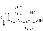 CAS # 73-05-2, Phentolamine hydrochloride, 3-[4,5-Dihydro-1H-imidazol-2-ylmethyl-(4-methylphenyl)amino]phenol hydrochloride