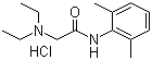 Lidocaine hydrochloride molecular structure (CAS 73-78-9)