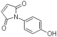 CAS # 7300-91-6, 4-Maleimidophenol, 1-(4-Hydroxyphenyl)-1H-pyrrole-2,5-dione, 1-(4-Hydroxyphenyl)pyrrole-2,5-dione