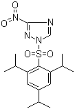 structure of CAS# 73118-37-3, 3-硝基-1-[[2,4,6-三(异丙基)苯基]磺酰基]-1H-1,2,4-三唑