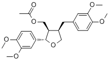 structure of CAS# 73354-15-1, 9-O-乙酰基-4,4'-二-O-甲基落叶松树脂醇