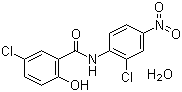 structure of CAS# 73360-56-2, 5-氯-N-(2-氯-4-硝基苯基)-2-羟基苯甲酰胺一水合物