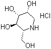 structure of CAS# 73465-43-7, (2R,3R,4R,5R)-2-(羟甲基)-3,4,5-哌啶三醇盐酸盐