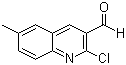 structure of CAS# 73568-27-1, 2-Chloro-6-methyl-3-quinolinecarbaldehyde