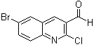 6-Bromo-2-chloroquinoline-3-carboxaldehyde molecular structure (CAS 73568-35-1)
