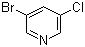 structure of CAS# 73583-39-8, 3-溴-5-氯吡啶