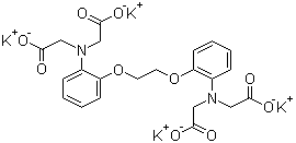 1,2-Bis(2-aminophenoxy)ethane-N,N,N',N'-tetraacetic acid tetrapotassium salt molecular structure (CAS 73630-08-7)