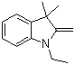 structure of CAS# 73718-62-4, 1-Ethyl-2-methylene-3,3-dimethylindoline
