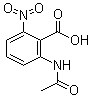 structure of CAS# 73721-78-5, 2-(Acetylamino)-6-nitrobenzoic acid