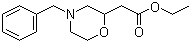 structure of CAS# 73933-19-4, (4-Benzylmorpholin-2-yl)acetic acid ethyl ester