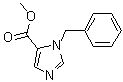 structure of CAS# 73941-33-0, 1-(Phenylmethyl)-1H-imidazole-5-carboxylic acid methyl ester