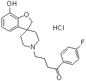 CAS 登录号：73962-19-3, 1-(4-氟苯基)-4-(7-羟基螺[苯并呋喃-3(2H),4'-哌啶]-1'-基)-1-丁烷酮盐酸盐